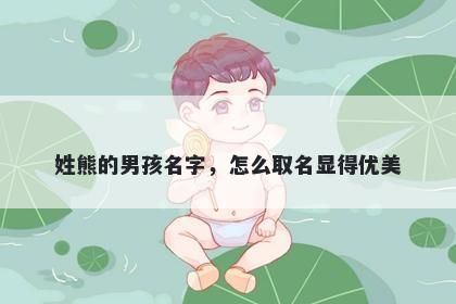 姓熊的男孩名字，怎么取名显得优美