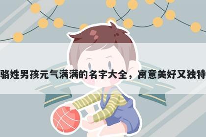 骆姓男孩元气满满的名字大全，寓意美好又独特