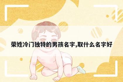 荣姓冷门独特的男孩名字,取什么名字好