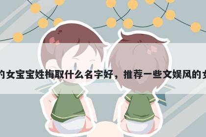 刚出生的女宝宝姓梅取什么名字好，推荐一些文娱风的女孩名字