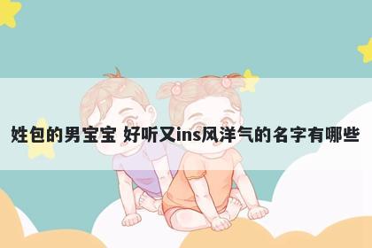 姓包的男宝宝 好听又ins风洋气的名字有哪些