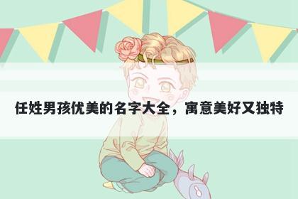任姓男孩优美的名字大全，寓意美好又独特