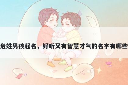 危姓男孩起名，好听又有智慧才气的名字有哪些