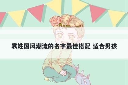 袁姓国风潮流的名字最佳搭配 适合男孩