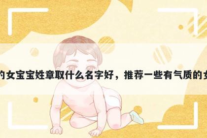 刚出生的女宝宝姓章取什么名字好，推荐一些有气质的女孩名字