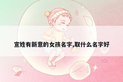 宣姓有新意的女孩名字,取什么名字好