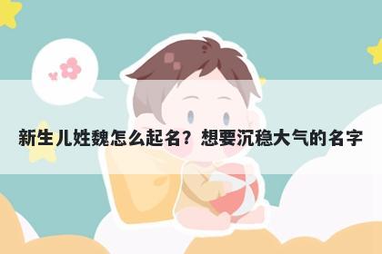 新生儿姓魏怎么起名？想要沉稳大气的名字