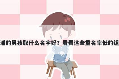 姓潘的男孩取什么名字好？看看这些重名率低的组合