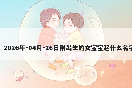 我姓缪，2026年-04月-26日刚出生的女宝宝起什么名字比较好