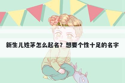 新生儿姓茅怎么起名？想要个性十足的名字