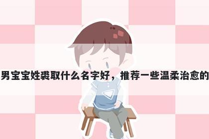 刚出生的男宝宝姓裘取什么名字好，推荐一些温柔治愈的男孩名字