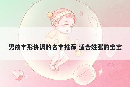 男孩字形协调的名字推荐 适合姓张的宝宝