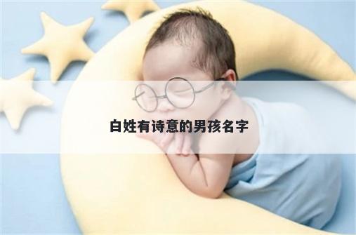 白姓有诗意的男孩名字