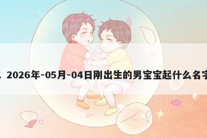 我姓孟，2026年-05月-04日刚出生的男宝宝起什么名字比较好