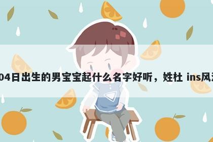 2026年-05月-04日出生的男宝宝起什么名字好听，姓杜 ins风洋气的名字推荐