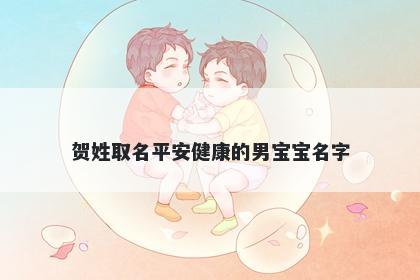 贺姓取名平安健康的男宝宝名字