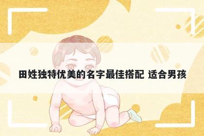 田姓独特优美的名字最佳搭配 适合男孩