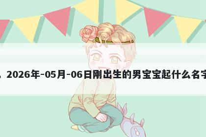 我姓田，2026年-05月-06日刚出生的男宝宝起什么名字比较好