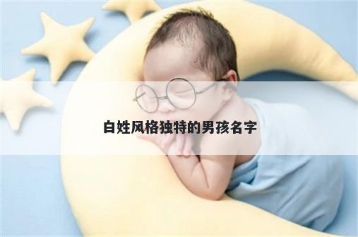 白姓风格独特的男孩名字