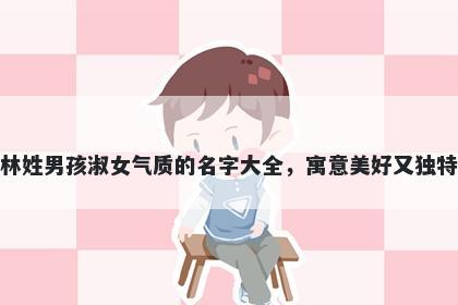 林姓男孩淑女气质的名字大全，寓意美好又独特