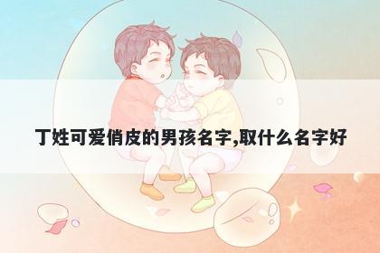 丁姓可爱俏皮的男孩名字,取什么名字好