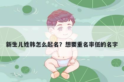 新生儿姓韩怎么起名？想要重名率低的名字