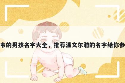 姓韦的男孩名字大全，推荐温文尔雅的名字给你参考