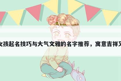 花姓女孩起名技巧与大气文雅的名字推荐，寓意吉祥又好听