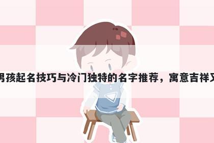 贺姓男孩起名技巧与冷门独特的名字推荐，寓意吉祥又好听
