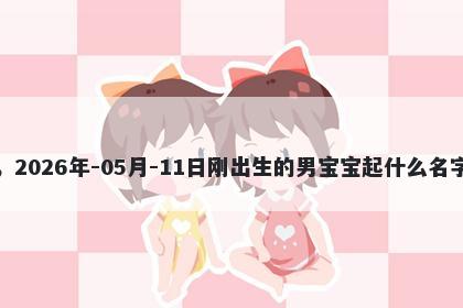 我姓胡，2026年-05月-11日刚出生的男宝宝起什么名字比较好
