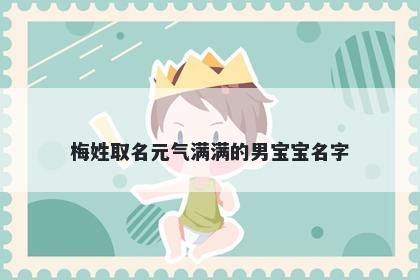 梅姓取名元气满满的男宝宝名字