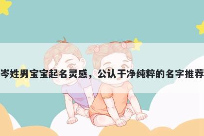 岑姓男宝宝起名灵感,公认干净纯粹的名字推荐