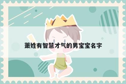 萧姓有智慧才气的男宝宝名字