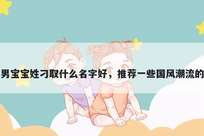 刚出生的男宝宝姓刁取什么名字好,推荐一些国风潮流的男孩名字