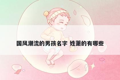 国风潮流的男孩名字 姓萧的有哪些