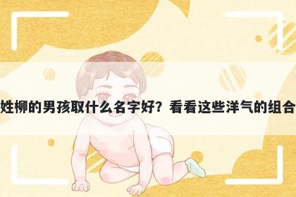 姓柳的男孩取什么名字好？看看这些洋气的组合