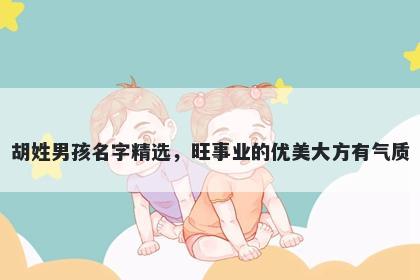 胡姓男孩名字精选,旺事业的优美大方有气质