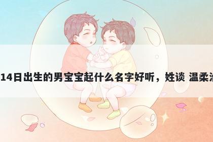 2026年-05月-14日出生的男宝宝起什么名字好听，姓谈 温柔治愈的名字推荐