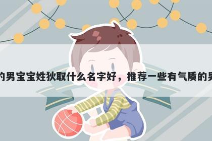 刚出生的男宝宝姓狄取什么名字好，推荐一些有气质的男孩名字
