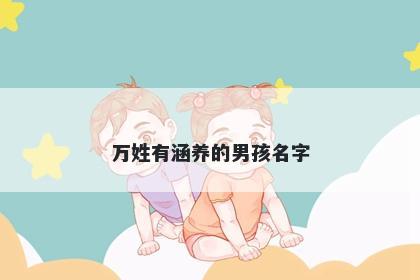 万姓有涵养的男孩名字