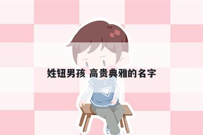 姓钮男孩 高贵典雅的名字