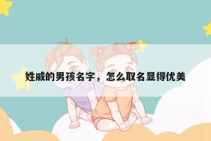姓戚的男孩名字，怎么取名显得优美