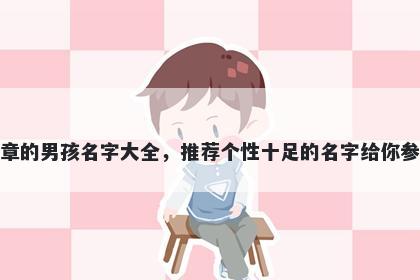 姓章的男孩名字大全，推荐个性十足的名字给你参考